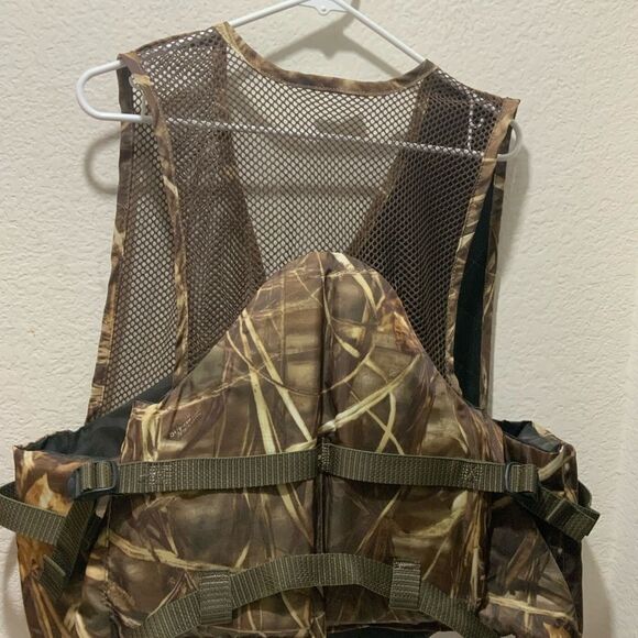 Stearns Ducks Unlimited Sport Vest Flotation Aid Adult XL Brown Camouflage - Picture 5 of 10